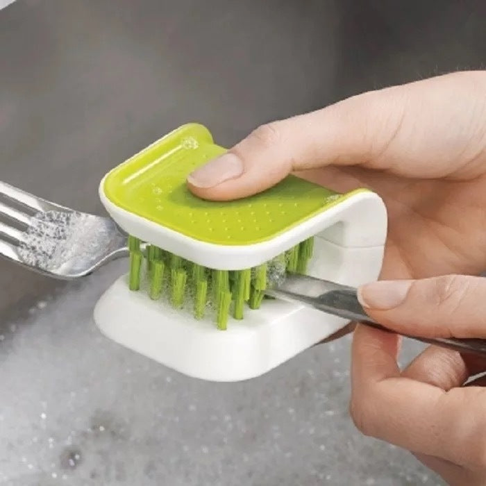 U-Shaped Knife And Cutlery Cleaner Brush | Safely Cleans Knives Fast